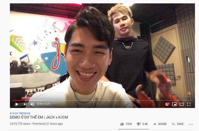 YouTube đang đùa giỡn với Jack và K-ICM sao: Em Gì Ơi bị top trending từ mặt, bản demo ca khúc mới lại tiến vù vù như vũ bão? - Ảnh 1.