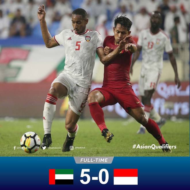 Vùi dập Indonesia, UAE vươn lên dẫn đầu bảng đấu của Việt Nam ở vòng loại World Cup 2022 - Ảnh 2.