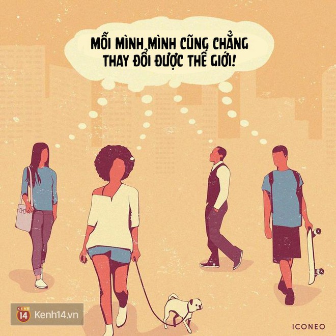 Bộ tranh thế kỷ buồn: Niềm vui của ch&uacute;ng ta l&agrave; ngồi đếm like, ai cũng biết m&ocirc;i trường bị huỷ hoại nhưng... đ&oacute; kh&ocirc;ng phải việc của m&igrave;nh! - Ảnh 3.
