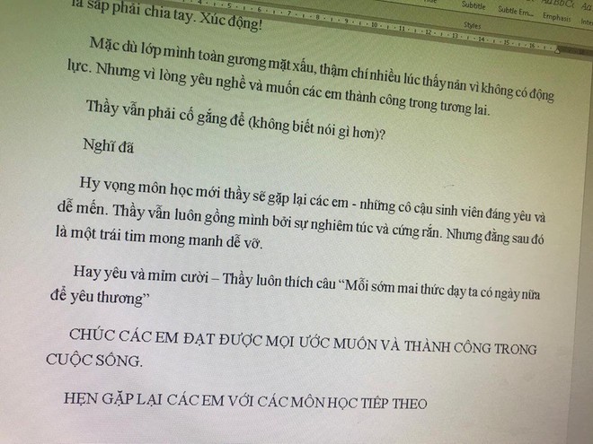 Tưởng chia tay chia chân phải đau buồn thảm thiết nào ngờ thầy giáo gửi lời nhắn “cà khịa” cực mạnh, đọc xong sinh viên không biết nên buồn hay vui! - Ảnh 2.