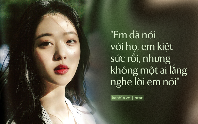 Loạt chia sẻ nhói lòng của Sulli: Em kiệt sức rồi, em không muốn sống quá dữ dội nhưng đâu có ai để em dựa vào - Ảnh 1.