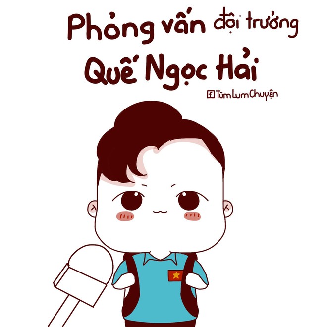 Bộ tranh khổ thân Quế Ngọc Hải khi làm đội trưởng tuyển Việt Nam gây sốt mạng xã hội - Ảnh 2.