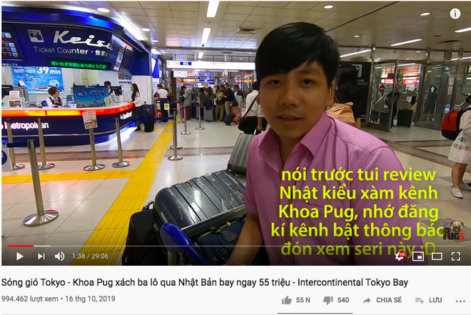 Than rằng không có tiền nhưng fan cứ đòi quay vlog mới, Khoa Pug chiều lòng chi hẳn 55 triệu cho ngày đầu ở Nhật - Ảnh 1.