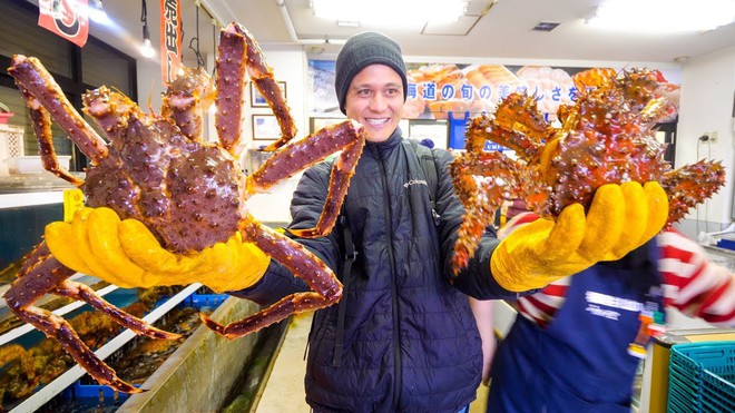 Đã có cua hoàng đế King Crab thì phải có cua hoàng hậu Hanasaki “lừng lẫy” xứ sở mặt trời mọc mới đủ bộ nhà cua “quýs tộc’’ - Ảnh 1.