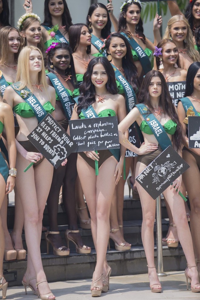 Đại diện Việt Nam diện bikini khoe body nổi bật, kéo đến dàn thí sinh Hoa hậu Trái đất 2019 đúng là hết hồn - Ảnh 1.