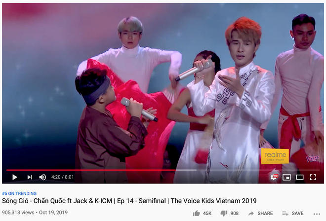 Jack và K-ICM song ca cùng thí sinh The Voice Kid phiên bản mới Sóng Gió đầy cảm động, ngay lập tức lọt Top 4 Trending! - Ảnh 2.