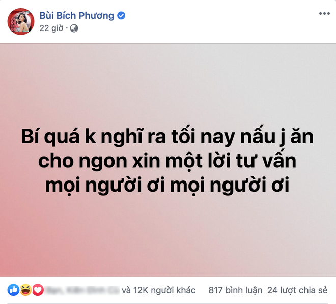 Bích Phương lên mạng hỏi ăn gì: Quang Trung bảo nấu nước sôi cũng ngon, Gil Lê hô vang khẩu hiệu đậu hũ tắm mắm hành và đây là kết quả - Ảnh 1.