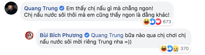 Bích Phương lên mạng hỏi ăn gì: Quang Trung bảo nấu nước sôi cũng ngon, Gil Lê hô vang khẩu hiệu đậu hũ tắm mắm hành và đây là kết quả - Ảnh 2.