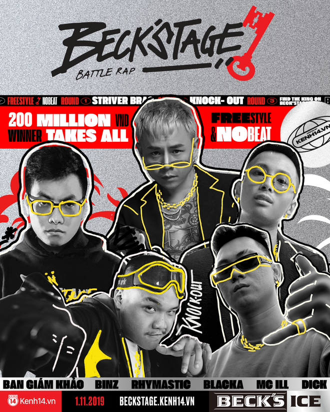 Beck’Stage Battle Rap – Giải đấu chất lượng và khắc nghiệt nhất từ trước đến nay dành cho các Rapper Việt đã chính thức bắt đầu! - Ảnh 1.