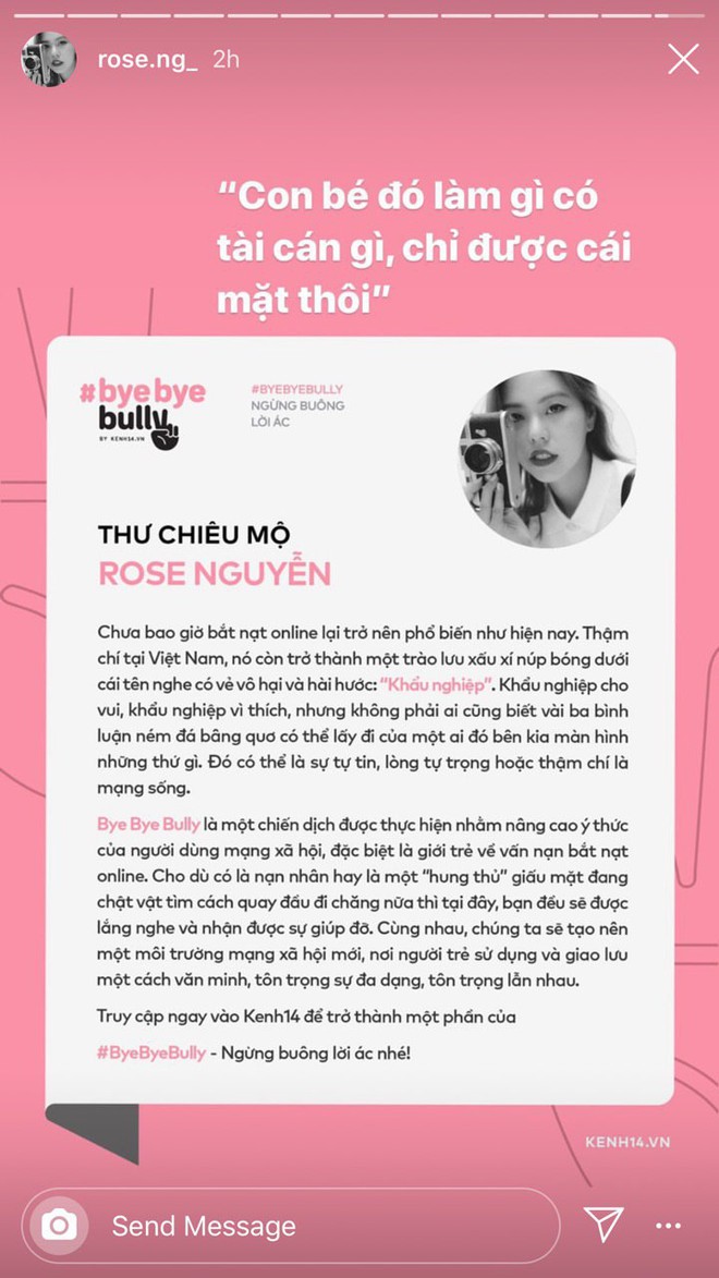 Hàng trăm influencers Việt đã đồng ý tham gia #ByeByeBully, chưa bao giờ vấn nạn bắt nạt online lại được quan tâm như bây giờ! - Ảnh 44.