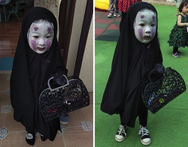 &quot;Đặc sản&quot; Halloween chính là những màn hóa trang Vô Diện, Joker, Valak,... phiên bản nhí cute hết nấc! - Ảnh 2.