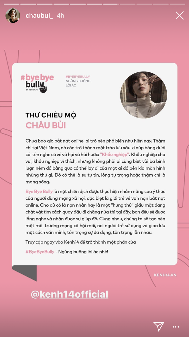 Hàng trăm influencers Việt đã đồng ý tham gia #ByeByeBully, chưa bao giờ vấn nạn bắt nạt online lại được quan tâm như bây giờ! - Ảnh 8.