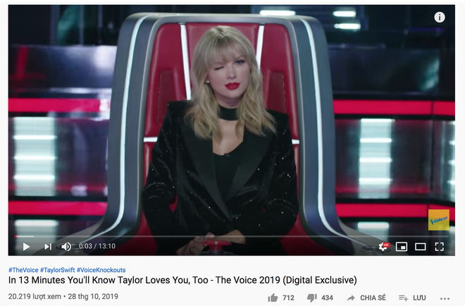 Vừa xuất hiện trên The Voice, một clip về Taylor Swift nhận dislike và bình luận chê bai nhiều khó tin - Ảnh 4.