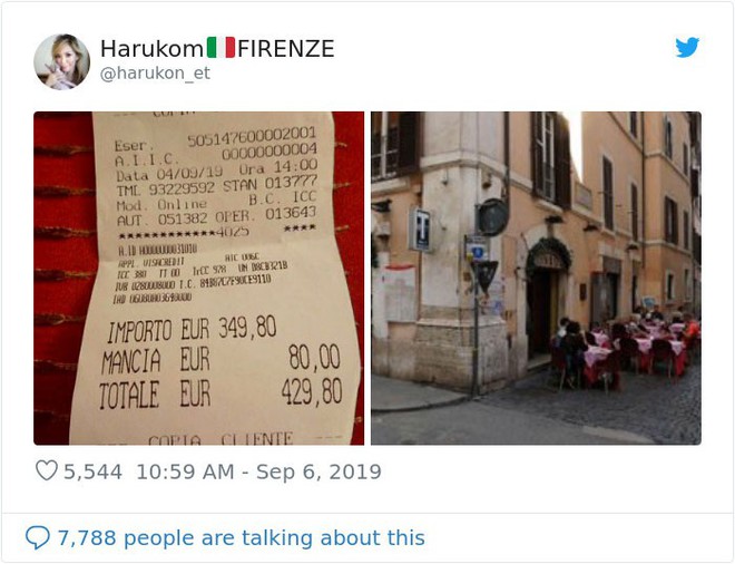 “Ăn cá tươi thì phải chịu gấp đôi giá”, nhà hàng nổi tiếng ở Ý bị hàng loạt du khách “bóc phốt” vừa ăn cướp còn la làng! - Ảnh 1.