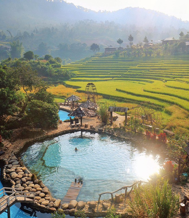 Choáng với khu sinh thái suối khoáng nóng được mệnh danh là "tiểu Bali" tại Yên Bái, lên đây "chill" thì hết nấc luôn! - Ảnh 5.