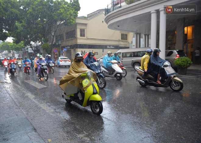 Chùm ảnh: Hà Nội đón cơn mưa rào sau nhiều ngày hanh khô, chỉ số chất lượng không khí được cải thiện - Ảnh 10.