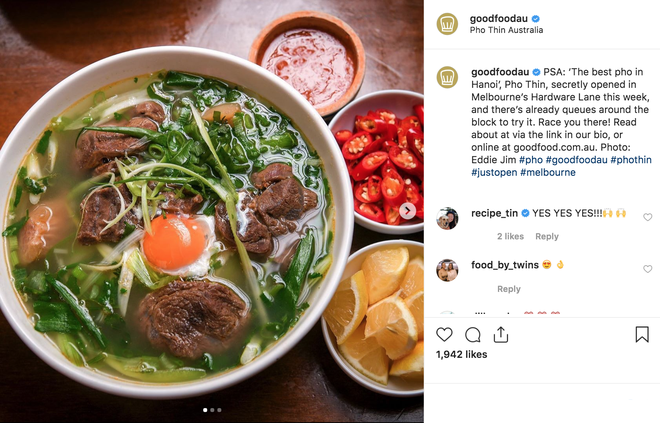 Phở Thìn Lò Đúc ở Úc khuấy động khắp mặt trận Instagram với hàng loạt hình check in và đây là những nhận xét của bạn bè quốc tế - Ảnh 3.