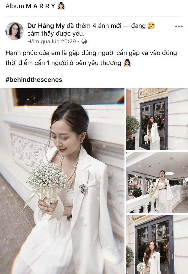 Dư Hàng My - em họ Hương Tràm khoe hậu trường ảnh cưới, tiết lộ thời điểm kết hôn với bạn trai yêu 3 năm - Ảnh 1.