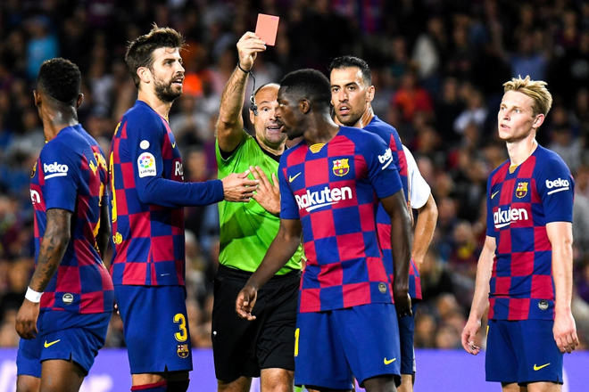 Messi th&ocirc;ng n&ograve;ng bằng si&ecirc;u phẩm, Barcelona v&ugrave;i dập kẻ th&aacute;ch thức nhưng niềm vui chưa trọn vẹn bởi drama thẻ đỏ cuối trận - Ảnh 8.