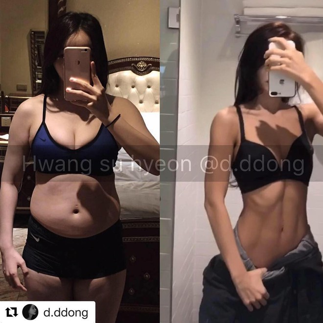 Từ 65kg xuống 45kg, cô gái Hàn Quốc rũ bỏ thân hình bụng mỡ để lấy lại vòng eo thon gọn chỉ sau 1 năm - Ảnh 3.