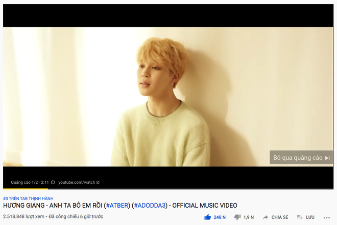 Chuyện chẳng ai ngờ: Đang định ngồi stream MV mới của Hương Giang thì bất ngờ gặp Jimin (BTS) 2 năm về trước? - Ảnh 2.