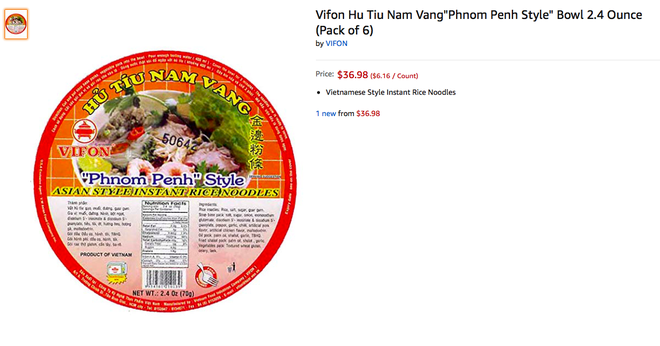 Ngó nghía những loại mì - miến - phở Việt đóng gói bán trên Amazon: đắt gấp 10-15 lần ở Việt Nam, còn không có mà mua - Ảnh 1.