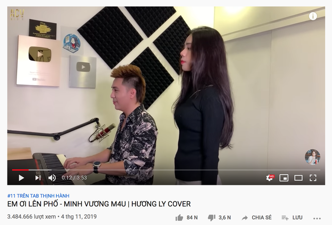 Hương Ly cover giúp Minh Vương M4U có thêm 1 phiên bản Em Ơi Lên Phố lọt top trending, thậm chí đè bẹp luôn vị trí của bản gốc - Ảnh 4.