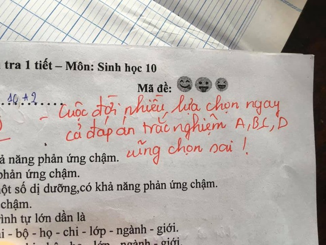 Đang buồn vì nghe cô giáo bảo mình điểm kém, nhưng lúc nhận bài kiểm tra nam sinh chỉ biết cười không nhặt được mồm - Ảnh 1.