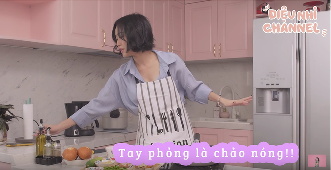 Cơ trưởng Diệu Nhi hướng dẫn làm bánh mì dân tổ khiến các dân chơi xem xong phải cười lăn cười bò - Ảnh 4.