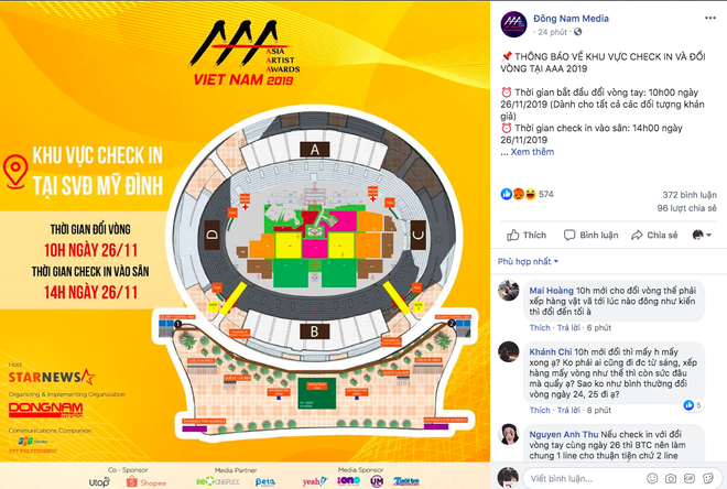 Sát ngày diễn ra sự kiện, BTC AAA 2019 khiến fan bức xúc vì báo sold-out nhưng giảm giá vé không công bằng, thay đổi giờ đổi vòng, check-in bất hợp lý - Ảnh 4.