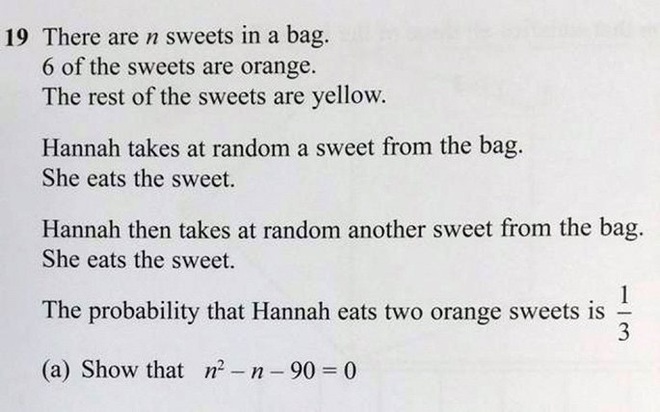 Ra bài toán xác suất thống kê chọn kẹo quá khó, học sinh đồng loạt tẩy chay hội đồng thi - Ảnh 1.