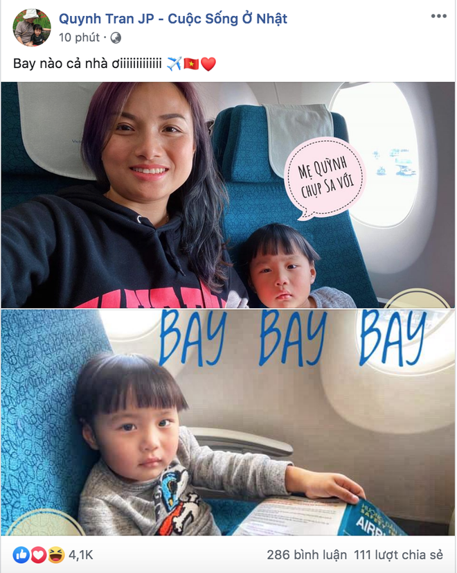 Bé Sa và mẹ Quỳnh Trần chính thức lên máy bay về Việt Nam, fan hào hứng like mỏi tay, hóng ngày được gặp mặt - Ảnh 1.