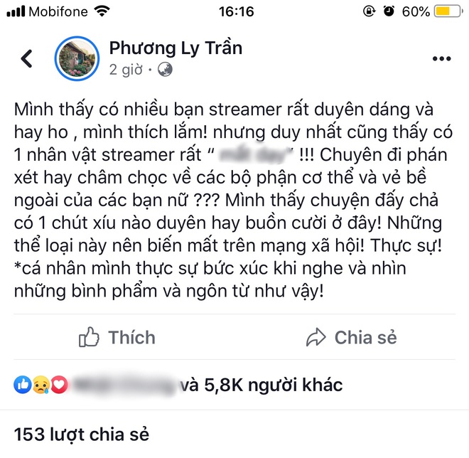 Phương Ly bức xúc vì 1 streamer chuyên đi phán xét, châm chọc bề ngoài các bạn nữ: Ai vậy ta? - Ảnh 1.