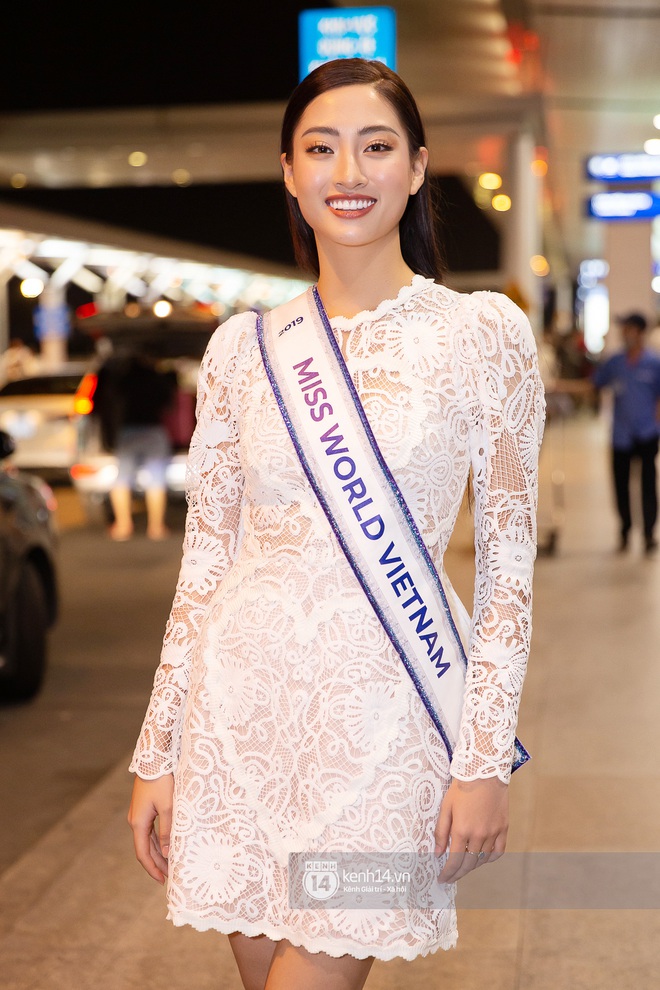 Đỗ Mỹ Linh, Tiểu Vy và dàn mỹ nhân gây náo loạn sân bay khi tiễn Thùy Linh lên đường đi Anh dự thi Miss World - Ảnh 2.