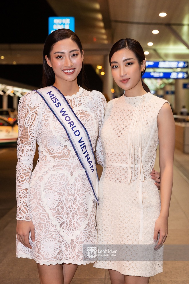 Đỗ Mỹ Linh, Tiểu Vy và dàn mỹ nhân gây náo loạn sân bay khi tiễn Thùy Linh lên đường đi Anh dự thi Miss World - Ảnh 5.