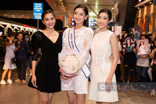Đỗ Mỹ Linh, Tiểu Vy và dàn mỹ nhân gây náo loạn sân bay khi tiễn Thùy Linh lên đường đi Anh dự thi Miss World - Ảnh 6.