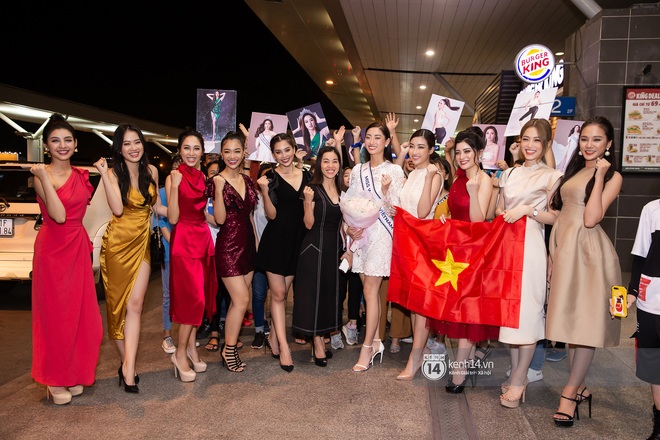 Đỗ Mỹ Linh, Tiểu Vy và dàn mỹ nhân gây náo loạn sân bay khi tiễn Thùy Linh lên đường đi Anh dự thi Miss World - Ảnh 9.