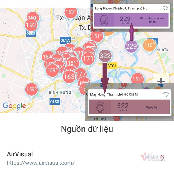 Trời Sài Gòn mịt mù, app ngoại dập dìu chỉ số ô nhiễm có đáng tin cậy - Ảnh 1.