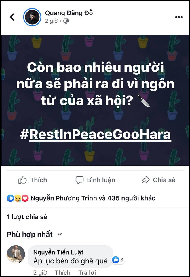 Hàng loạt sao Vbiz không tin nổi Goo Hara qua đời là sự thật, đau xót cho một tài năng đã ra đi mãi mãi! - Ảnh 5.