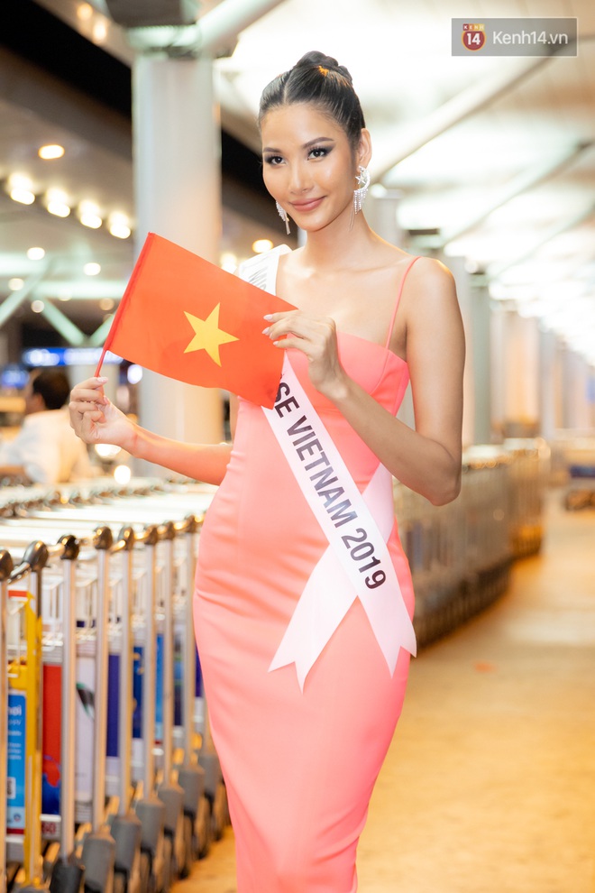 Hoàng Thùy khoe vòng 1 khủng, rạng rỡ lên đường đến Mỹ chinh phục vương miện Miss Universe 2019 - Ảnh 5.