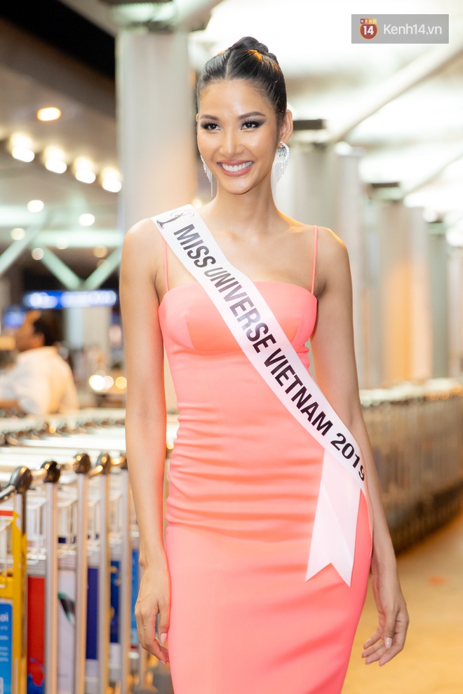 Hoàng Thùy khoe vòng 1 khủng, rạng rỡ lên đường đến Mỹ chinh phục vương miện Miss Universe 2019 - Ảnh 4.