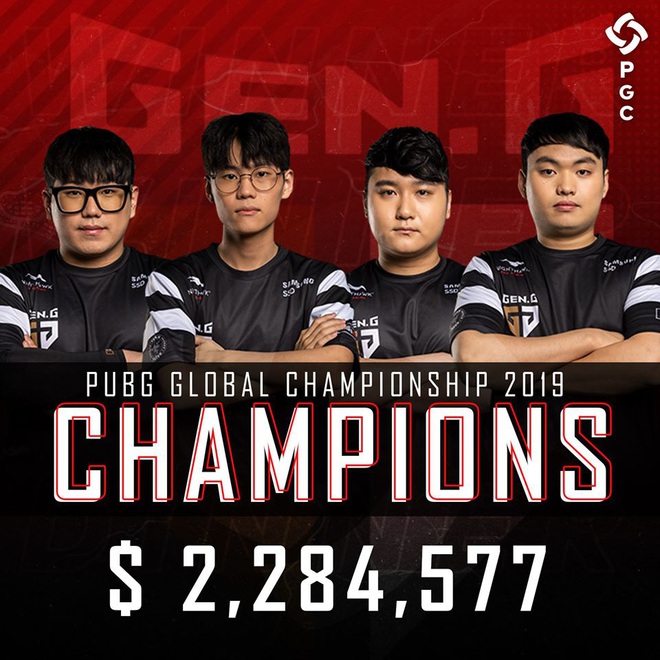 Gen.G Esports vô địch giải đấu PUBG Global Championship 2019, rinh giải thưởng hơn 50 tỷ đồng - Ảnh 1.