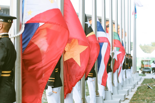 Cờ Việt Nam tung bay tại Lễ thượng cờ SEA Games 2019 - Ảnh 2.