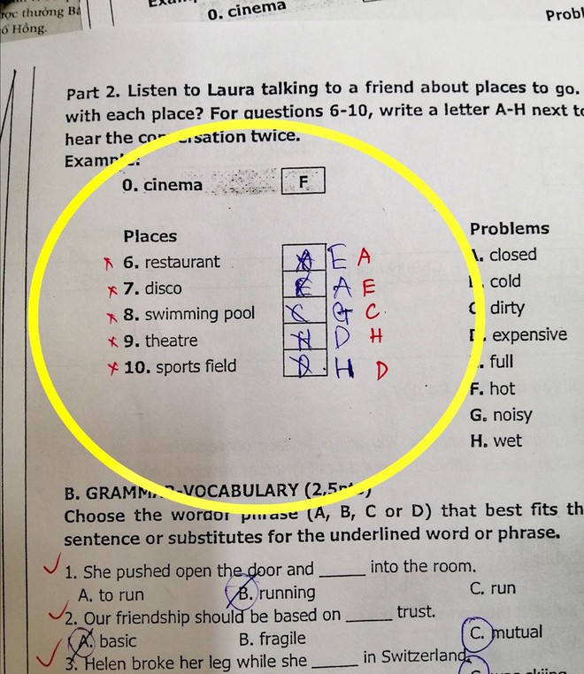 Đánh trắc nghiệm đúng hết rồi sửa lại thành sai, nam sinh nhận lấy cú đắng trong bài kiểm tra  - Ảnh 1.