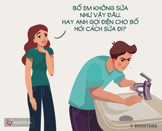 Bộ tranh: Chuyện gì sẽ xảy ra nếu một ngày kia con gái hoán đổi vị trí với con trai? - Ảnh 9.