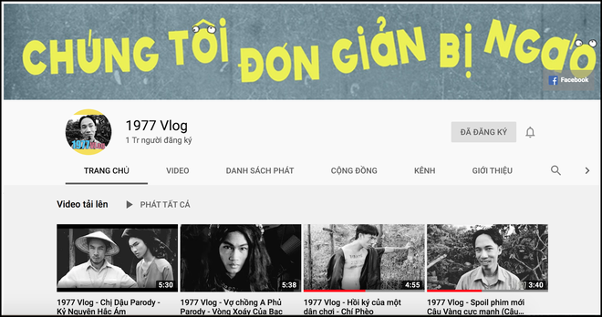 Chỉ với 4 clip, 1977 Vlog đã đạt 1 triệu sub trên YouTube: Ẵm nút vàng về thôi! - Ảnh 1.