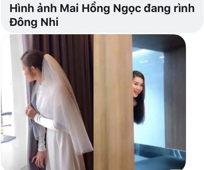 Cười ngất với những màn chế ảnh cực lầy sau lễ rước dâu: Khi Đông Nhi sợ Mai Hồng Ngọc đến cướp Ông Cao Thắng - Ảnh 4.