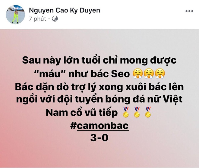 Đông Nhi, Kỳ Duyên cùng dàn sao Vbiz phát cuồng bởi hành động bảo vệ học trò và pha ăn mừng cực đáng yêu của HLV Park Hang-Seo! - Ảnh 6.