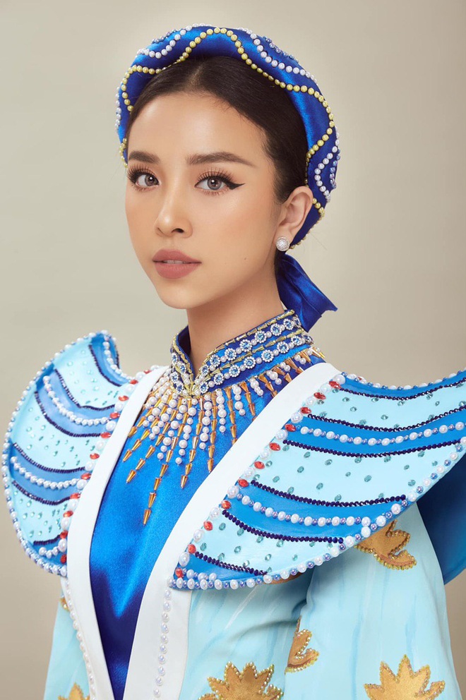 Hé lộ Quốc phục đại bàng sải cánh của Thúy An mang đến Miss Intercontinental, hoà cùng chiến thắng của U22 Việt Nam - Ảnh 1.