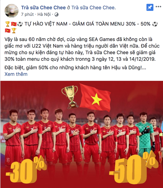 Việt Nam giành HCV rồi, quán nào mà chưa giảm giá ăn mừng là lỗi thời ngay với loạt quán dưới đây đó! - Ảnh 10.